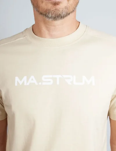 MA Strum Chest Print T-Shirt | Ash