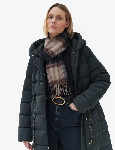 Barbour Women's Tartan Scarf | Gardenia Tartan