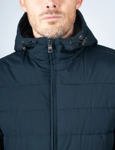 Tommy Hilfiger Branded Hooded Jacket | Navy