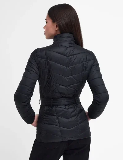 Barbour Intl Womens Gleann Quilted Jacket | Black