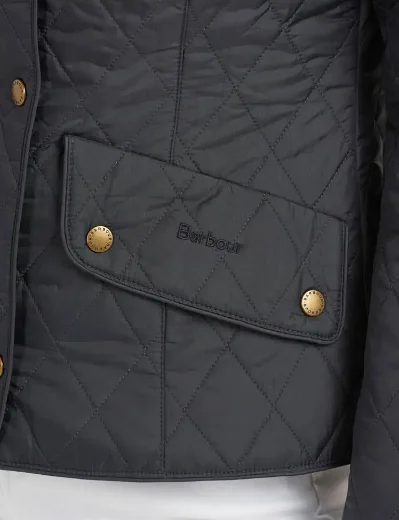 Barbour Womens Flyweight Cavalry Quilted Jacket | Navy