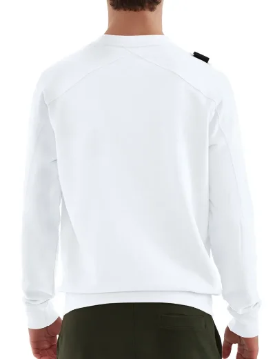 MA Strum Core Crew Neck Sweater | White