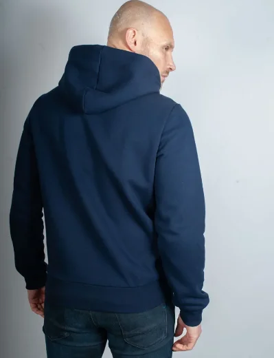 Lacoste Men's Full Zip Hooded Sweater | Navy