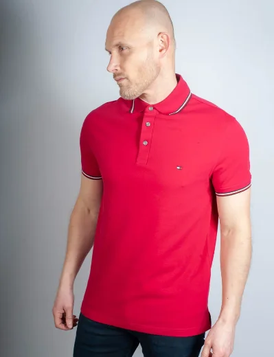 Tommy Hilfiger 1985 Collection Tipped Polo Shirt | Royal Berry