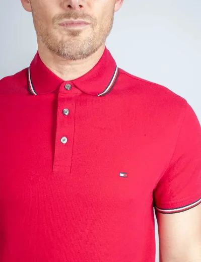 Tommy Hilfiger 1985 Collection Tipped Polo Shirt | Royal Berry