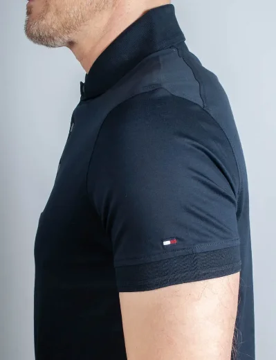 Tommy Hilfiger DC Mercerised Slim Fit Polo Shirt | Navy