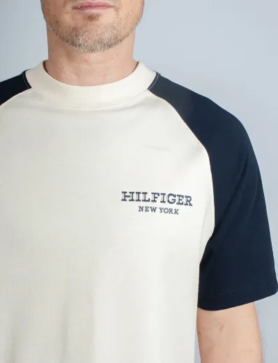 Tommy Hilfiger Monotype Logo Colour-Blocked T-Shirt | Calico