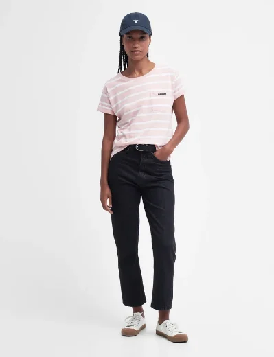 Barbour Women's Otterburn Stripe T-Shirt | Shell Pink 