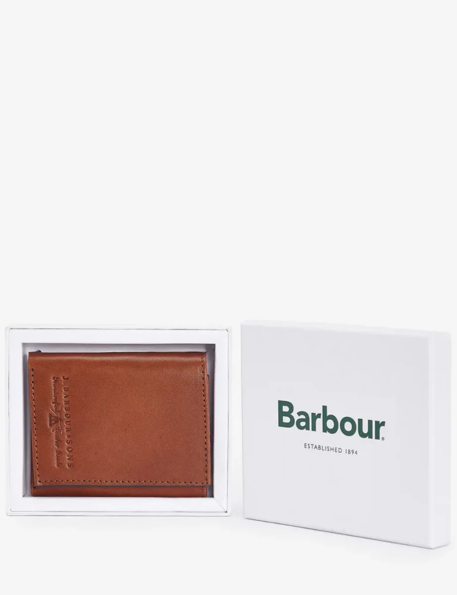 Barbour Torridon Leather Bifold Wallet | Cognac