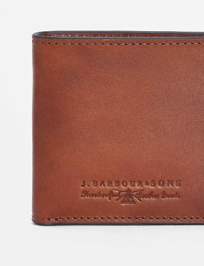 Barbour Torridon Leather Wallet | Cognac