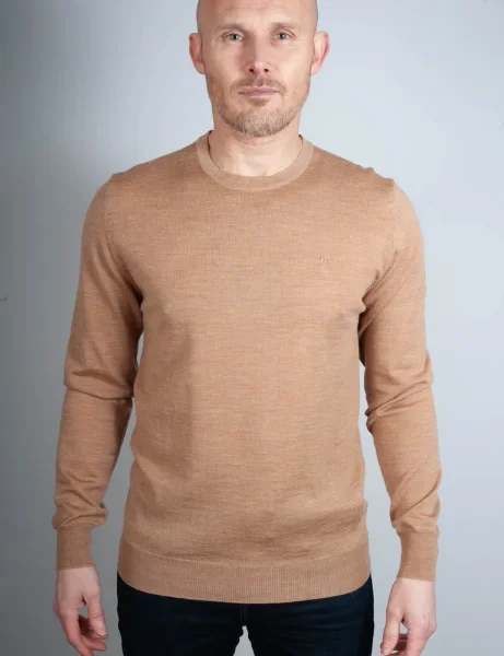 J.Lindeberg Lyle Merino Sweater | Brown J.Lindeberg Lyle Merino Sweater | Brown