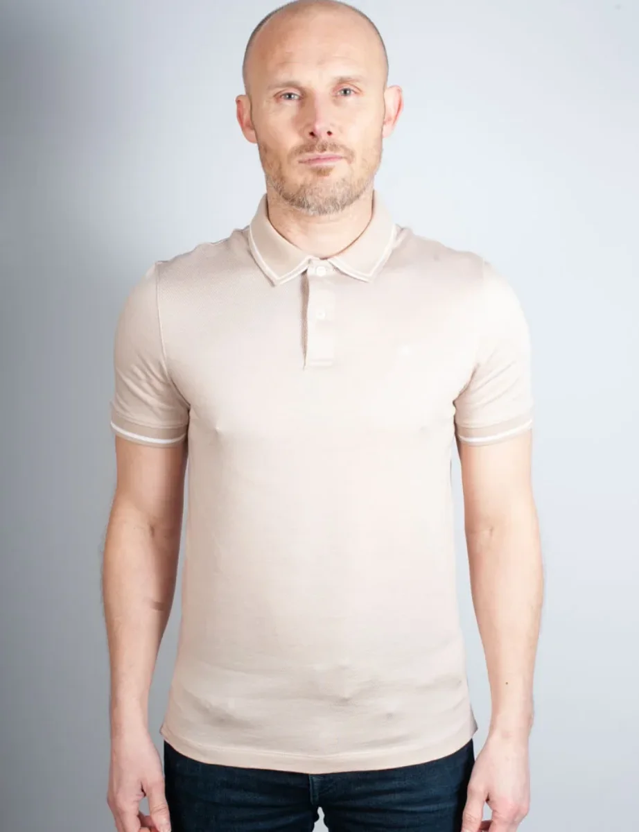 Ted Baker Helta Slim Fit Polo Shirt | Taupe