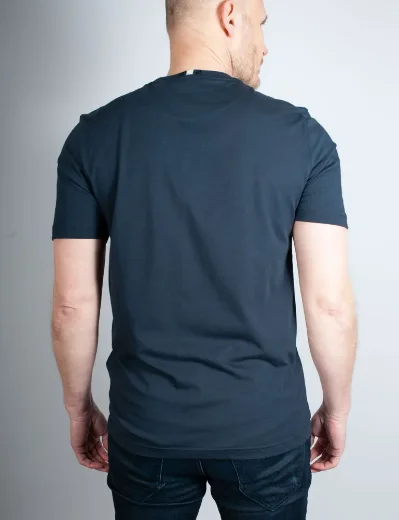 Ted Baker Wiskin Branded Regular Fit T-Shirt | Navy