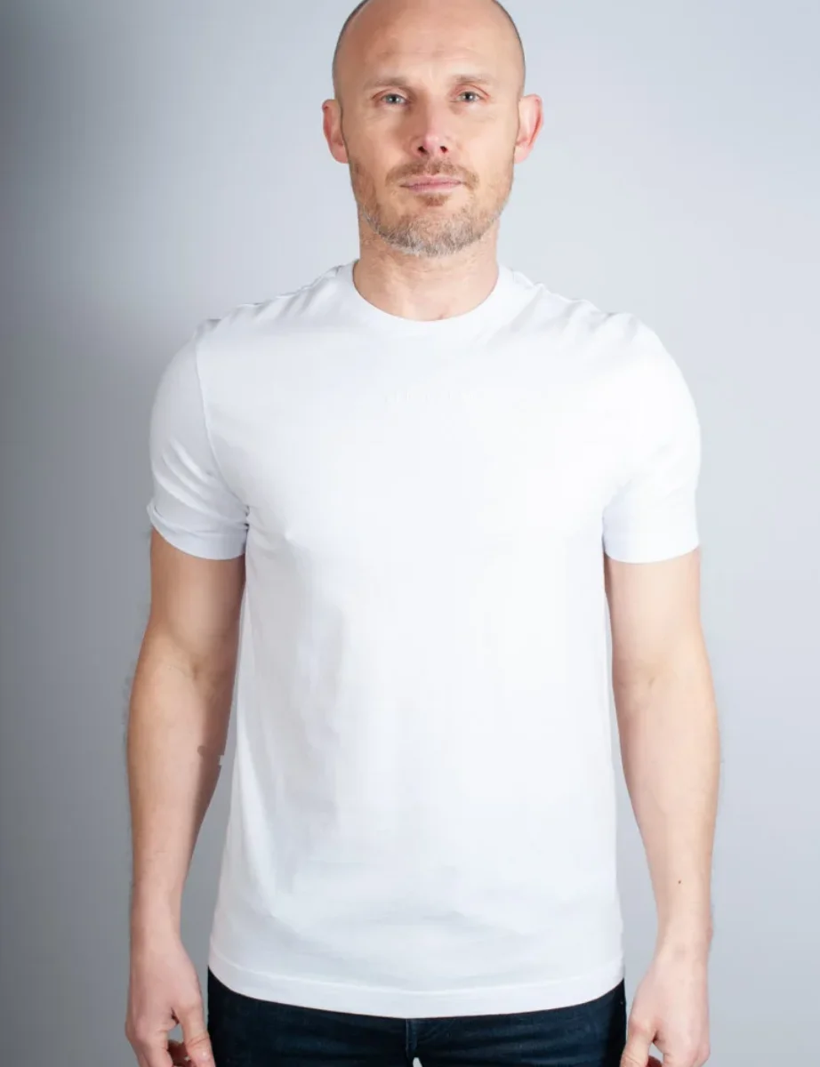 Ted Baker Wiskin Branded Regular Fit T-Shirt | White