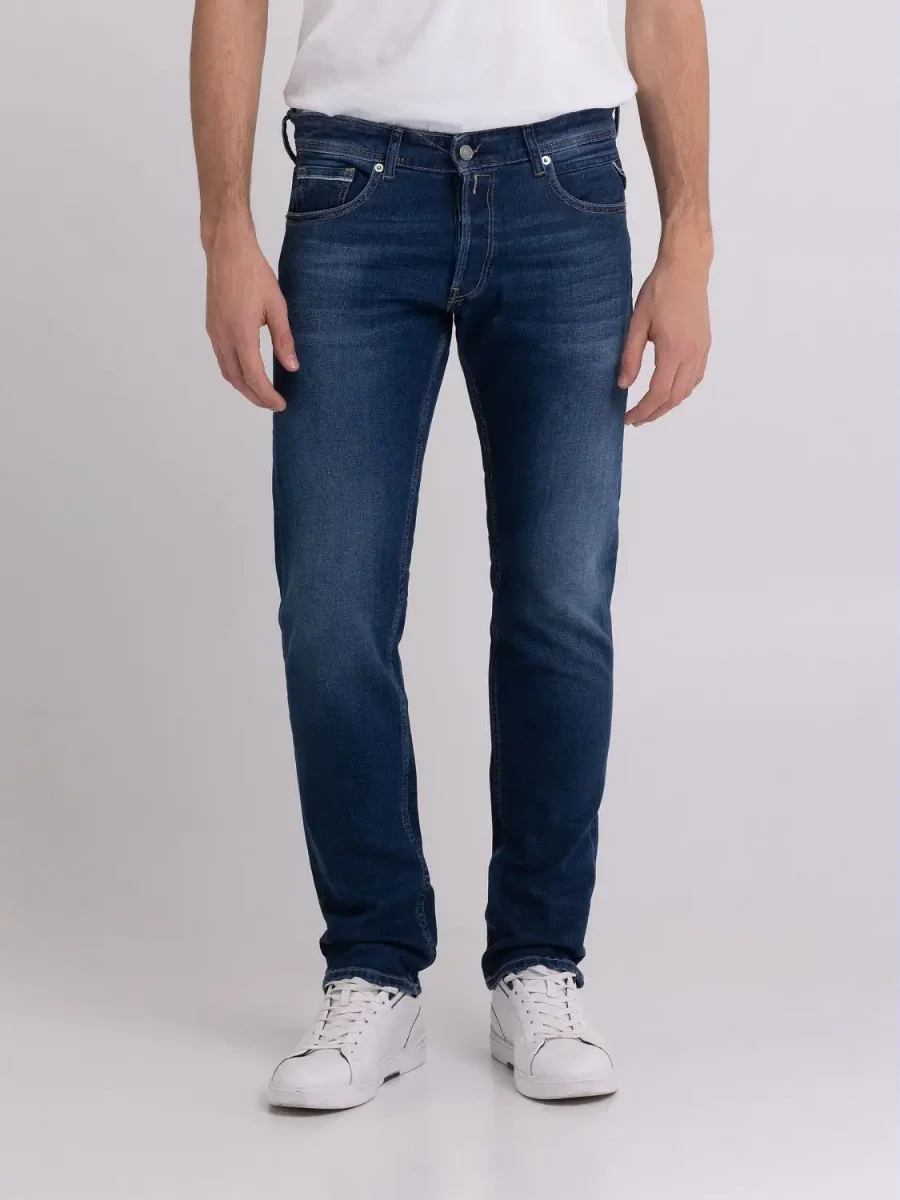 Replay Straight Fit Grover Jeans 685 488 | Dark Blue Wash 