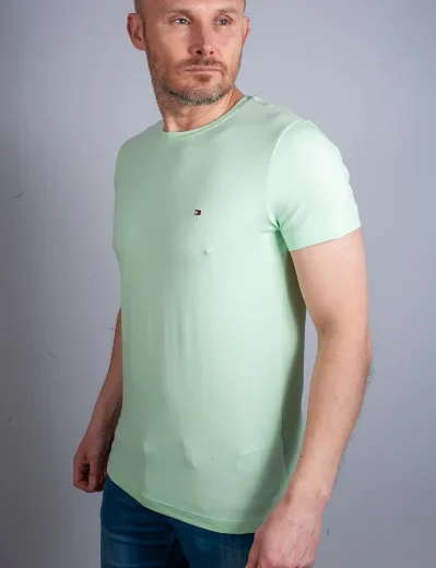 Tommy Hilfiger Stretch Slim Fit T-Shirt | Mint Gel