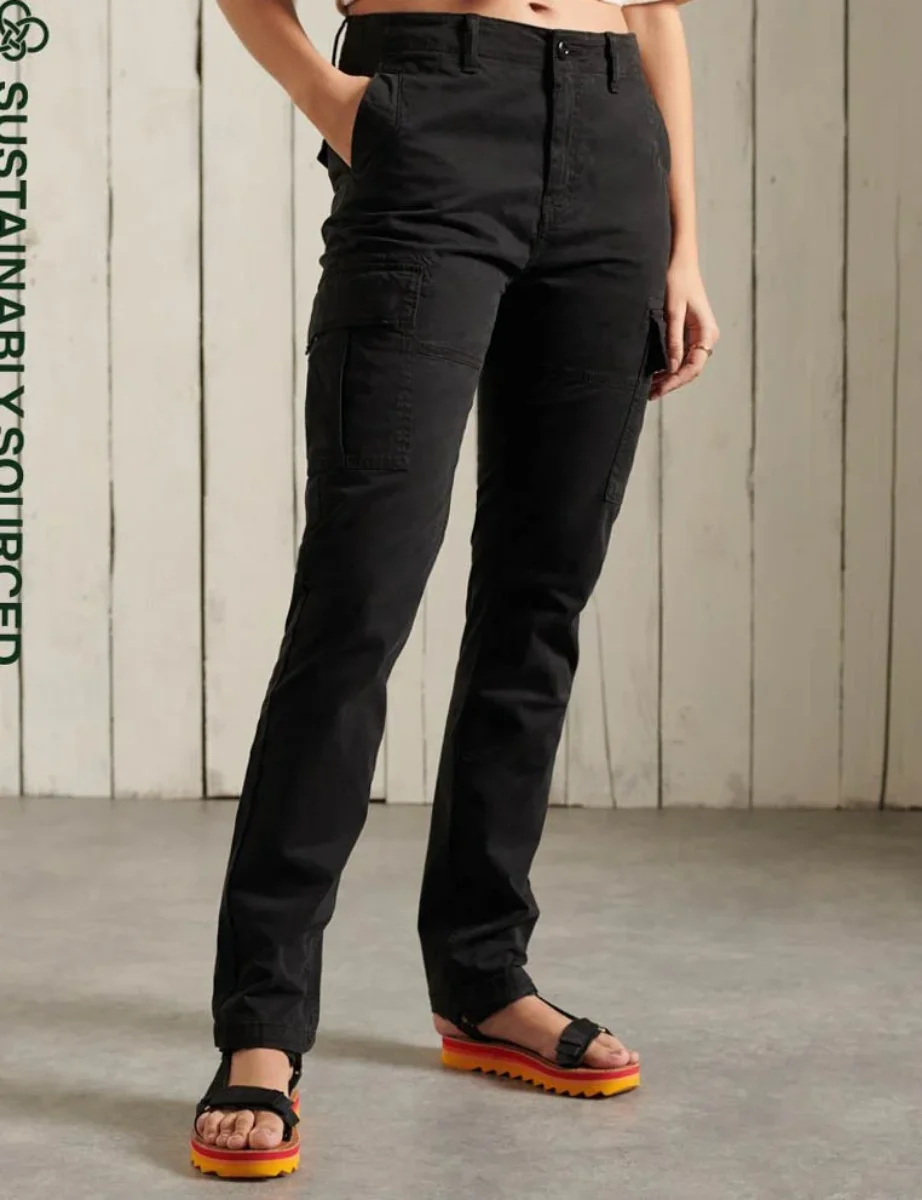 Superdry Women's Slim Fit Cargo Pant | Black