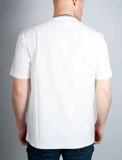 Ted Baker Rousel Slim Fit Jacquard T-Shirt | White