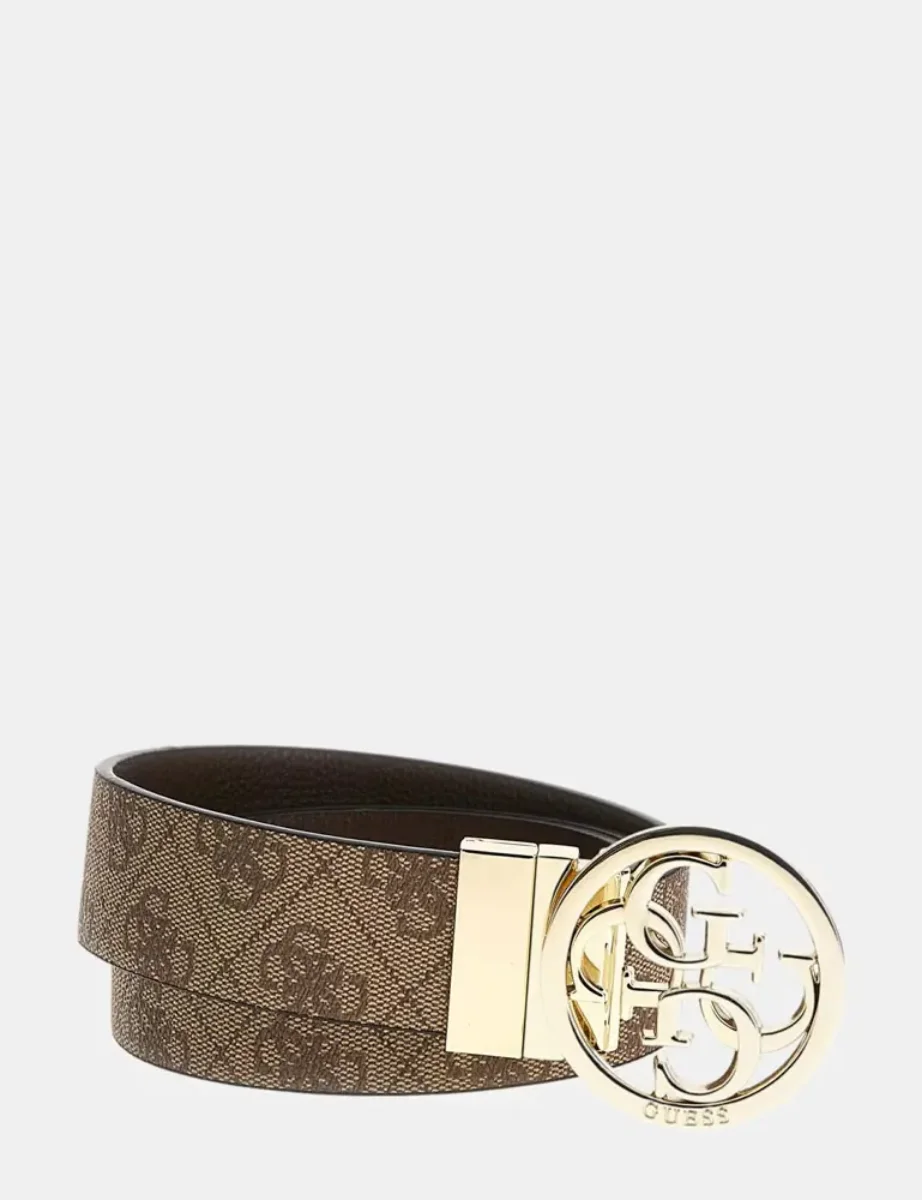 Guess Noelle Reversible 4G Logo Reversible Belt | Brown