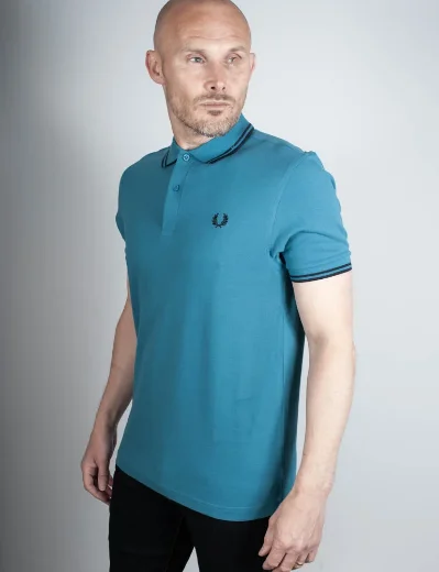 Fred Perry Twin Tipped Polo Shirt | Ocean / Navy