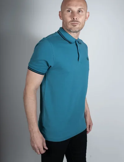 Fred Perry Twin Tipped Polo Shirt | Ocean / Navy