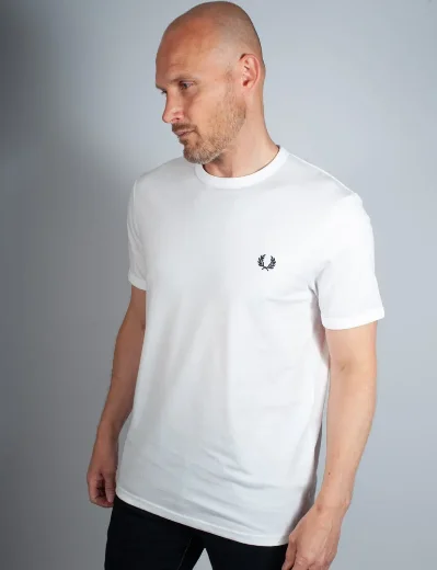 Fred Perry Ringer T-Shirt | White