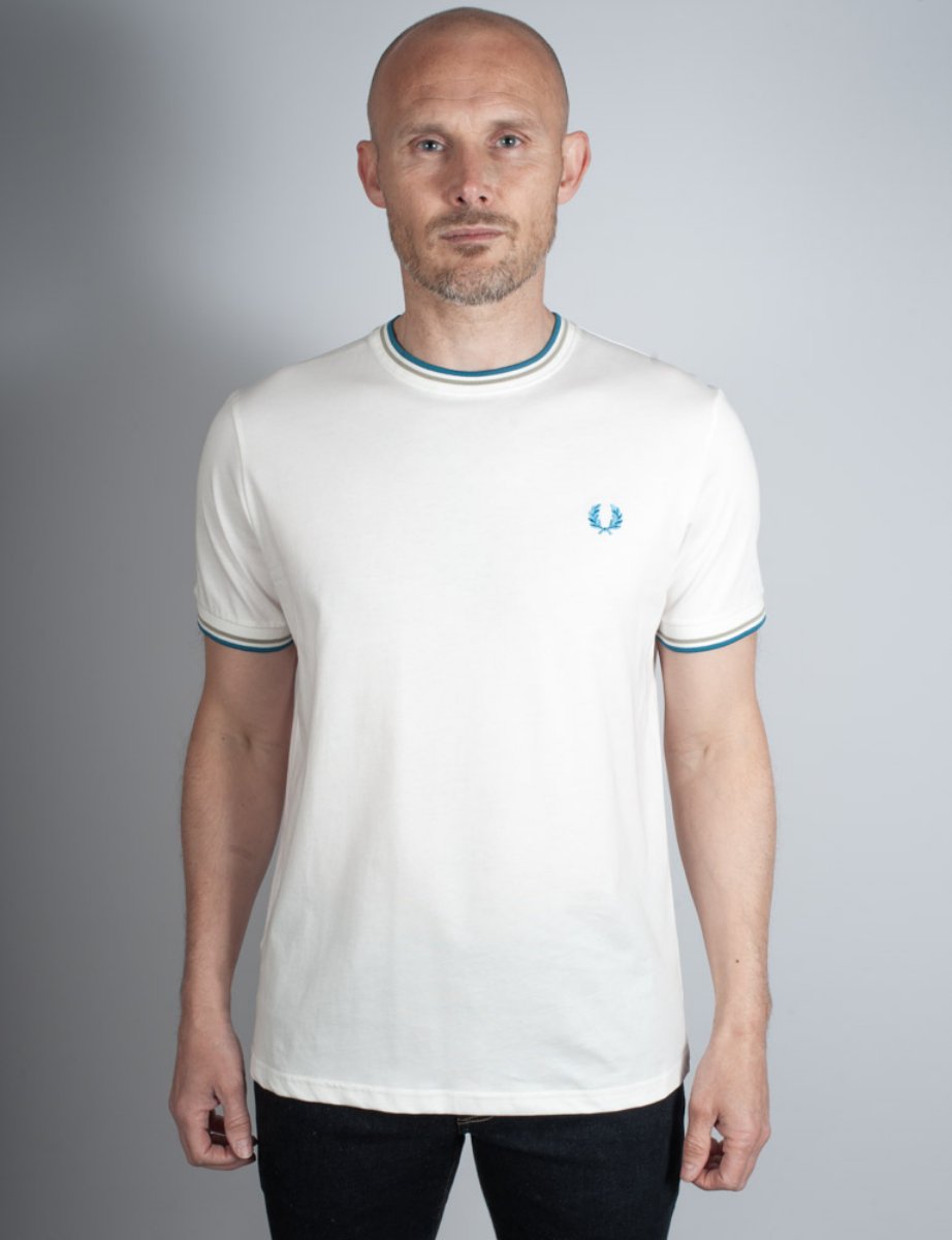 Fred Perry Twin Tipped T-Shirt | White