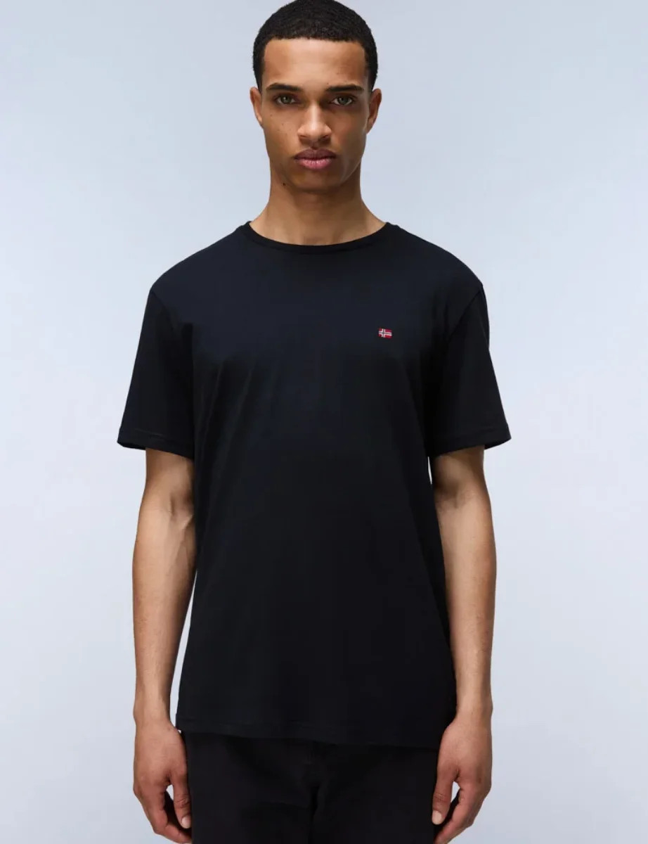 Napapijri Salis Crew Neck T-Shirt | Black