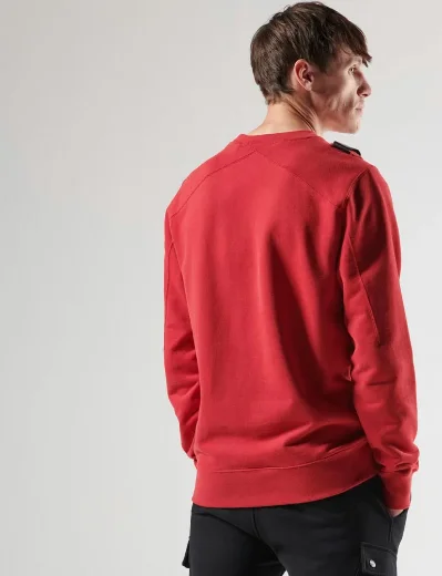 Ma Strum Core Crew Neck Sweater | Carmine Red