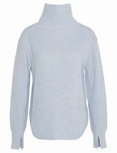 Barbour Women's Nora Knitted Jumper | Pearl Blue