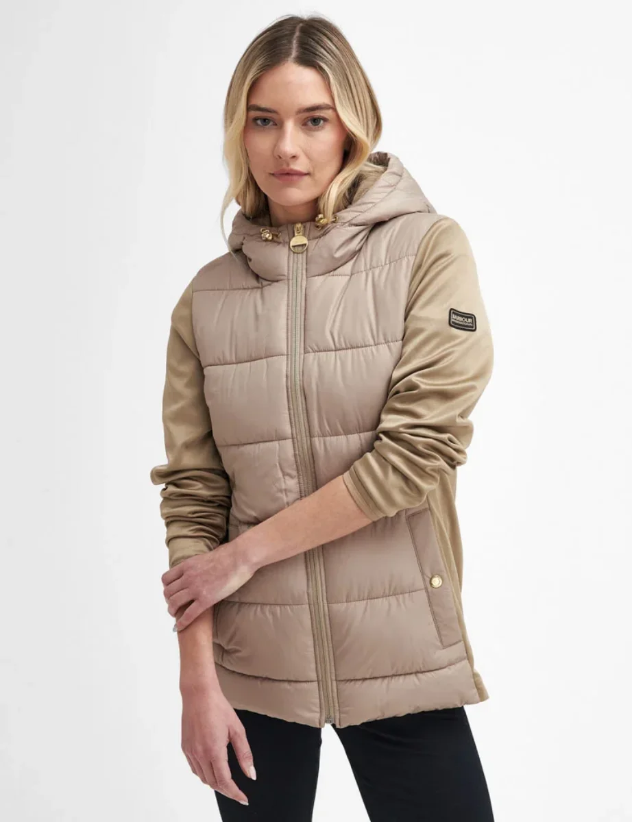 Barbour INTL Women's Bondar Quitled Sweatshirt | Light Trench