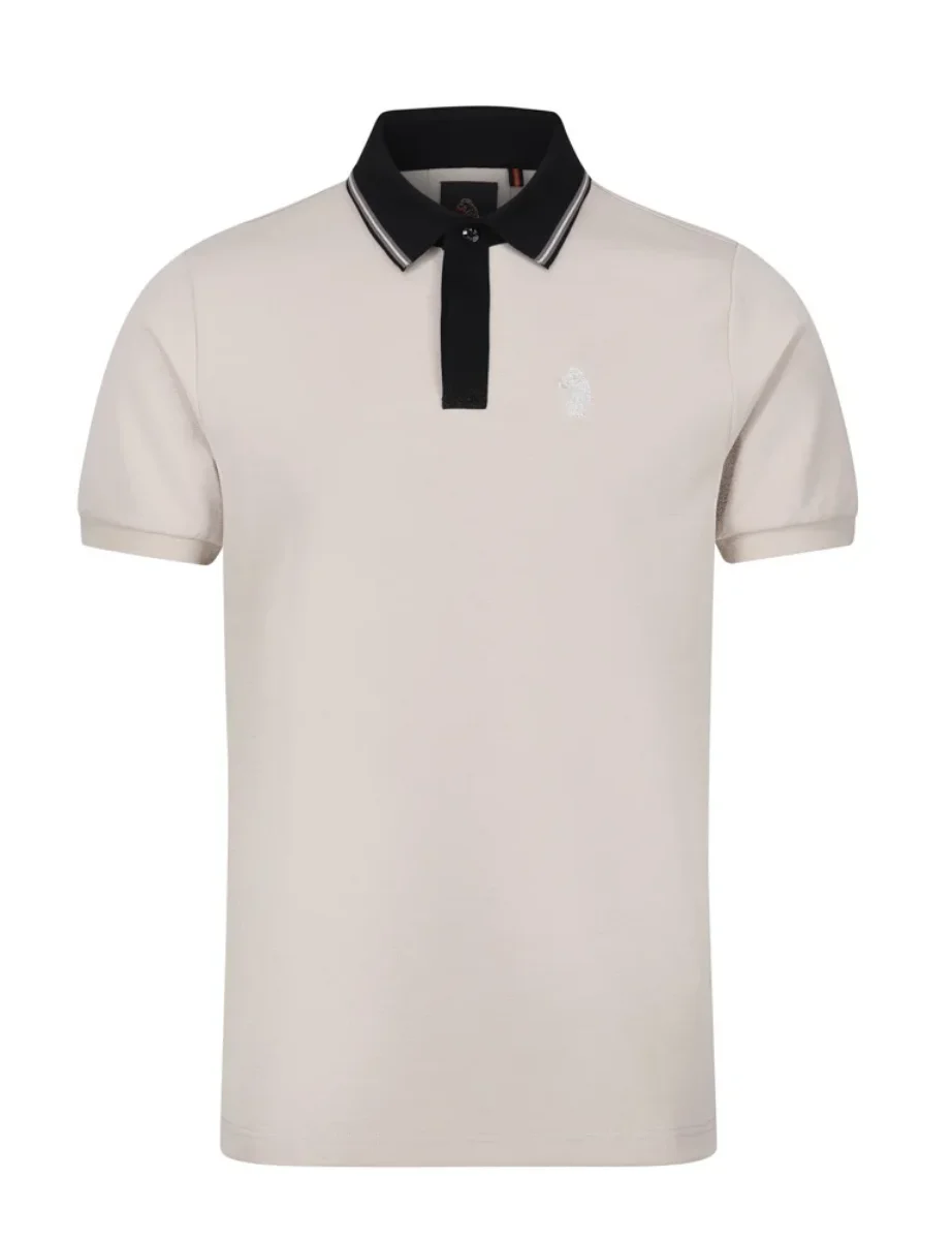 Luke Est 1977 Leo Polo Shirt | Dark Ecru