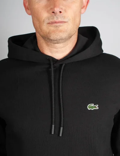 Lacoste Men's Hooded Sweatshirt | Black