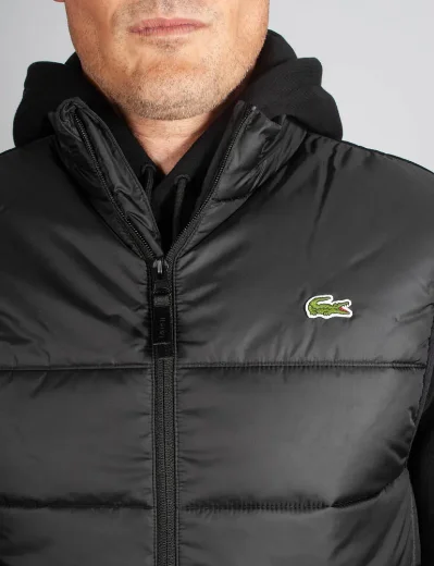 Lacoste Water Repellent Blouson Gilet | Black