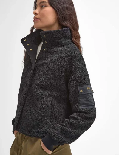 Barbour INTL Women's Callie Fleece Bomber | Black