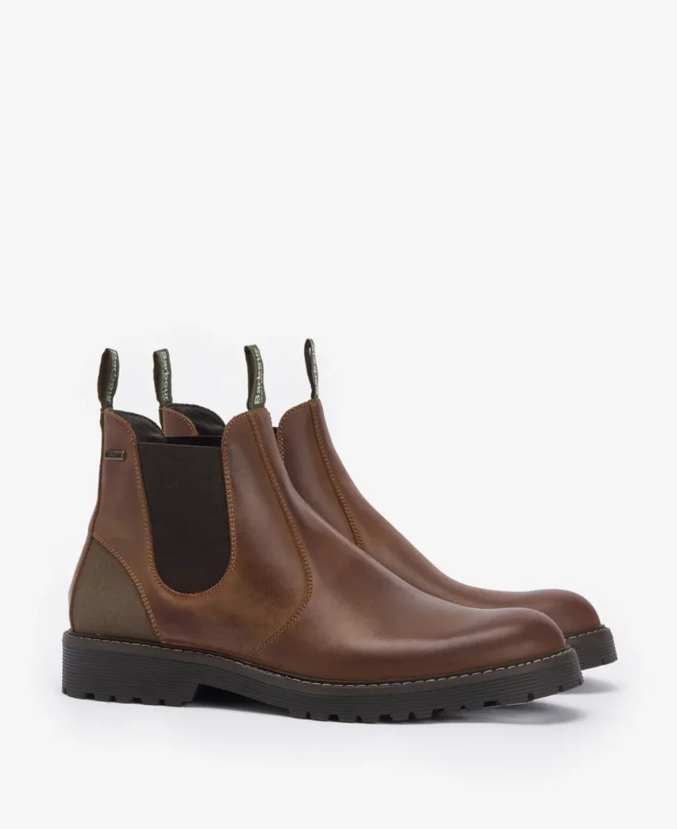 Barbour Patton Chelsea Boot | Teak