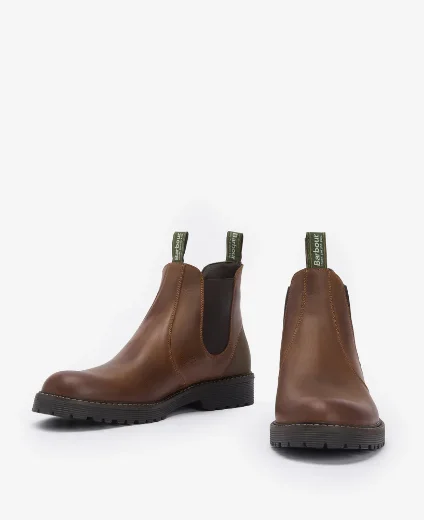 Barbour Patton Chelsea Boot | Teak