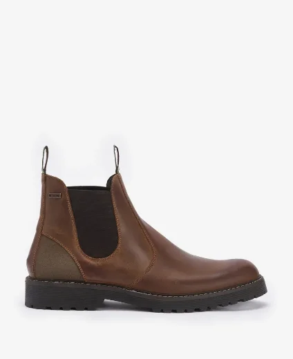 Barbour Patton Chelsea Boot | Teak