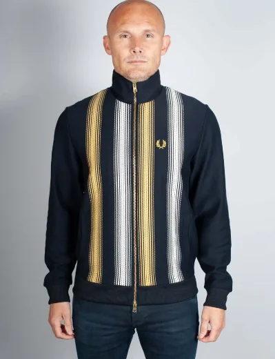 Fred Perry Ombre Stripe Track Jacket | Navy