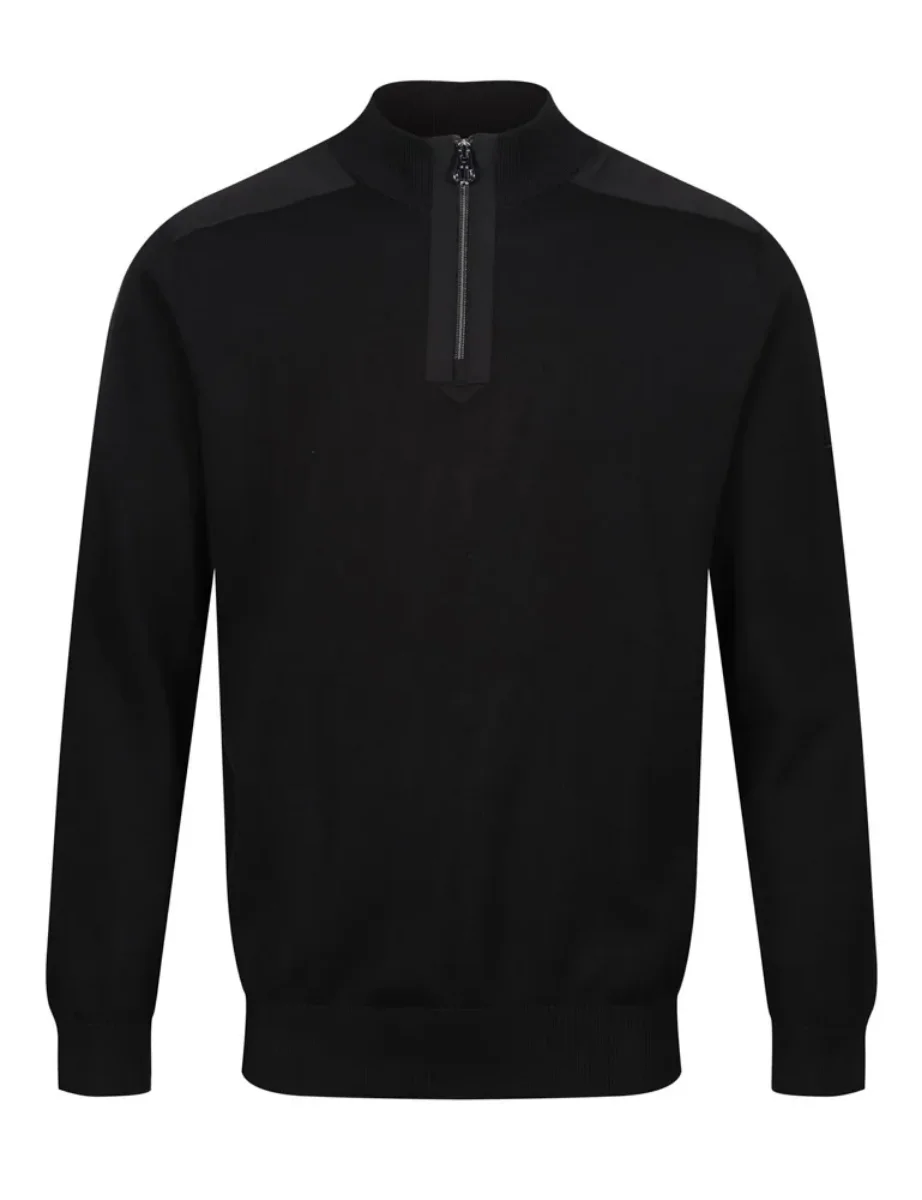 Luke EST 1977 Heddon Half Zip Sweater | Black