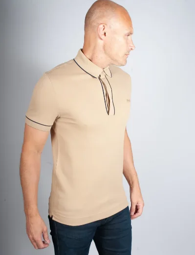 Lacoste Men's Smart Paris Polo With Contrast Trim | Beige