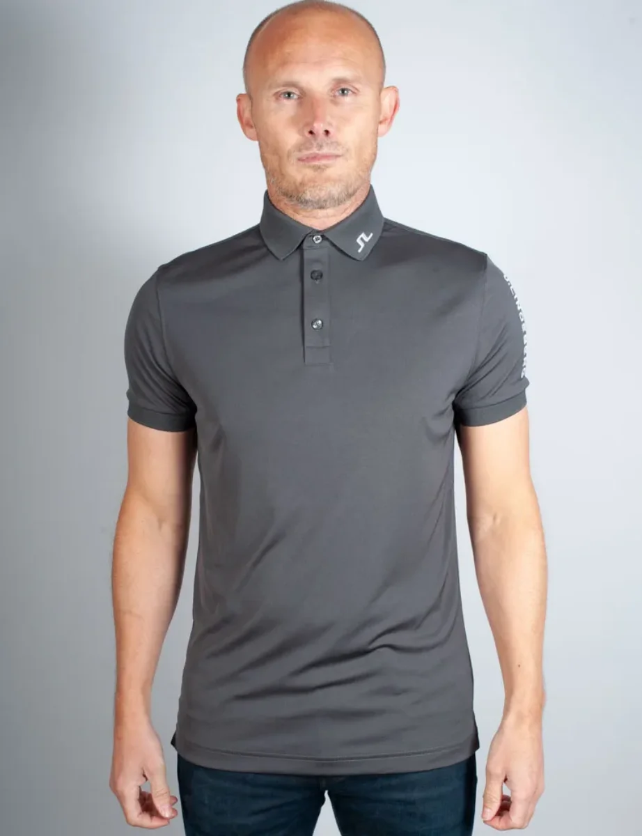 J Lindeberg Tour Tech Regular Fit Golf Polo | Asphalt