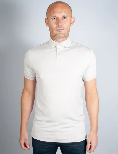 J.Lindeberg KV Regular Fit Polo Shirt | Moonbeam