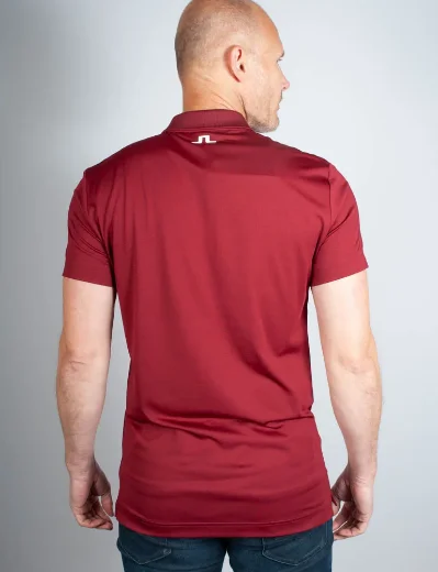 J.Lindeberg Lionel Regular Fit Polo Shirt | Cabernet