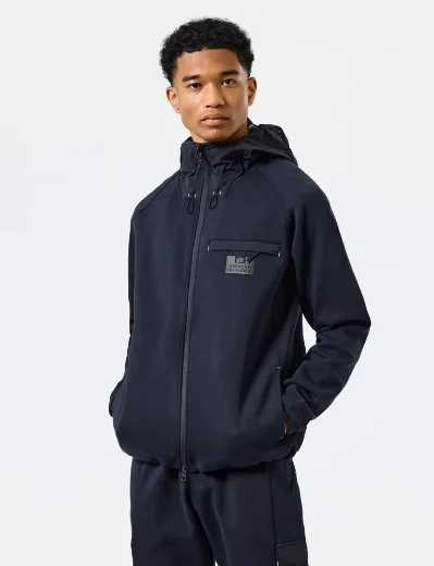 Weekend Offender Reutemann Zip Through Hoodie | Navy