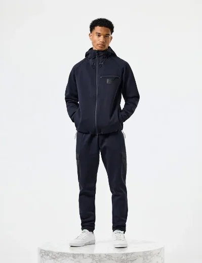 Weekend Offender Reutemann Zip Through Hoodie | Navy