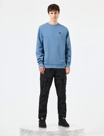 Weekend Offender Ferrer Crew Neck Sweater | Baltic Blue