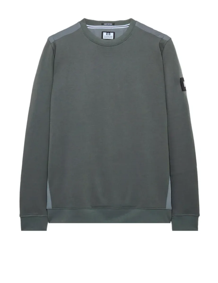 Weekend Offender F BOMB Crew Neck Sweater | Zinc