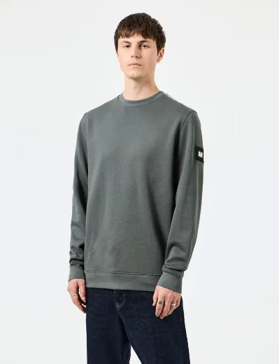 Weekend Offender F BOMB Crew Neck Sweater | Zinc