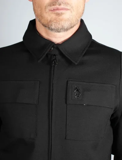 Luke Mainline Pegasus Twin Pocket Overshirt | Black